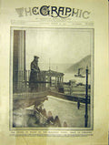 Original Old Antique Print Prince Wales Rhine River Coblence Germany 1913 20th