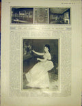 Original Old Antique Print Gonzales Manet Dublin Ireland Burlington 1913 20th
