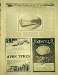 Old Antique Print Adverts Avon Tyres Argyll Doans Car Austro-Daimler 1913 20th