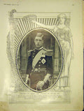 Original Old Antique Print Prine Wales Portrait Photograph Gray Lieutenant 1913