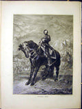 Original Old Antique Print Portrait Marshall Prim Horse Regnault Fine Art 1870