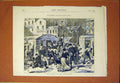 Original Old Antique Print Aspect Boulevards Paris France 1870 19th