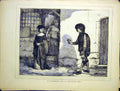Original Old Antique Print St Valentine'S Day en Time Sketch Fine Art 1870 19th