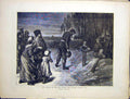 Original Old Antique Print Nature Touch Kin Sketch Paris France War 1870 19th
