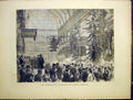 Original Old Antique Print International Exhibition Opening Ceremony 1870 19th
