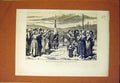 Original Old Antique Print Count Keratry Breton Army Recruits Farewell 1870