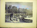 Original Old Antique Print L'Entente Cordiale Babe Bugbear 1870 19th