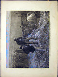 Original Old Antique Print Scene Cemetery Pere La Chaise France Justice 1870