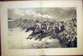 Original Old Antique Print Tattenhan Corner Horse Races Racing 1870 Victorian