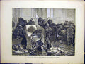 Original Old Antique Print Salon Justice Palais Paris Morning 1870 Victorian