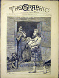 Original Old Antique Print Camp Aldershot Sier Baby 1870 19th Century