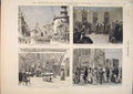 Old Antique Print American Centennial Philadelphia Military Parade 1876 19th