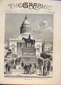 Old Antique Print Queen Edinburgh Prince Albert Memorial Holyrood Palace