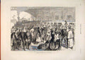 Old Antique Print Russian Officer St Petersburg Servia Russia Sketch 1876 19th