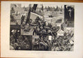 Original Old Antique Print Fishing Fleet North Sea Fishermen Boat Fish Steamer