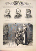 Original Old Antique Print Portrait Leven Fremantle Mundy Haymarket Theatre 1876