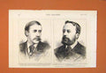 Old Antique Print Portrait Baring Constantinople Schuyler Bulgaria 1876 19th
