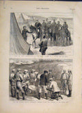 Old Antique Print Fuad Pasha Russian Dragimiroff Shipka Pass Cossack 1877 19th