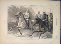 Original Old Antique Print Czarevich Staff Field War Russia Russians 1877 19th