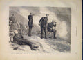 Original Old Antique Print Russians Plevna Czar Battle Charles Nicholas 1877