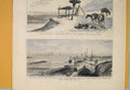 Old Antique Print Russians Russia Roumanian Bank Danube Kaffir War Africa