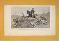 Original Old Antique Print British Fleet Besika Bay Hunting Beagles Dogs 1877