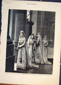Old Antique Print Rome Procession Matrimonial Candidates St Peter'S 1881 19th