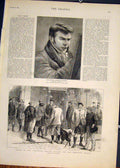 Old Antique Print Portrait Crome Painter Gillies Shooting Inverness 1881 19th