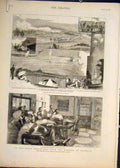 Old Antique Print Marquis Lorne Hall Quebec Canada Halifax America 1881 19th