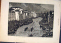 Original Old Antique Print Geographical Congress Venice Regatta Grand Canal 1881