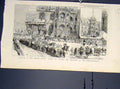 Old Antique Print German Artist Society Meissen Albrechtschloss Germany
