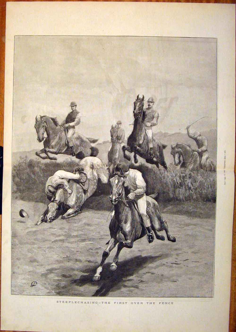Original Old Antique Print Deerstalking Mar Forest Highlands Scotland Villiers