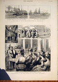 Old Antique Print Crissi Egypt War Portsmouth Daily Telegraph Office 1882 19th