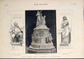 Original Old Antique Print Ronald Gower Falstaff Macbeth Shakespeare Monument
