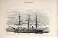 Original Old Antique Print Eira Arctic Relief Captain Young Steamship Hope 1882