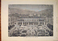 Original Old Antique Print Casino Municipal De La Ville De Nice France 1882 19th