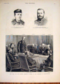 Original Old Antique Print Portrait Chair Jackson Porte Egyptian Constantinople