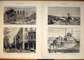 Old Antique Print British Cairo Egypt Africa Citadel Mahkemeh Shepheard