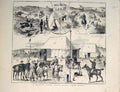 Original Old Antique Print South Africa Natal Military Paper Chase 1882 19th