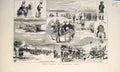Original Old Antique Print India Peshawur Field Military Army Indian 1882 19th