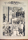 Original Old Antique Print Indian London National Gallery Fine Art 1882 19th