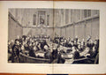 Original Old Antique Print London School Board Meeting 1882 19th
