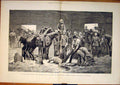 Original Old Antique Print Egypt Troops Albert Docks London 1882 19th