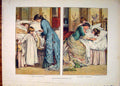 Original Old Antique Print Gow Child Children Medicine Aunt Fine Art 1882 19th