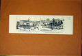Original Old Antique Print Carey Police Station O'Donnell Court House 1883 19th