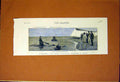 Original Old Antique Print Experiment Life-Saving Apparatus Dover Waterpro1883