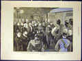 Original Old Antique Print Duke Connaught India Charing Cross Station 1883 19th
