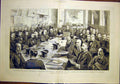 Old Antique Print Suez Canal Lesseps Portrait Group London Chamber 1883 19th