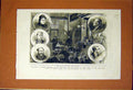 Original Old Antique Print Trial O'Donnell Carey Bailey Court Portrait 1883