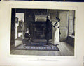 Original Old Antique Print Widower Abbey Royal Institute Painters Fine Art 1883